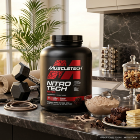 100% Original MuscleTech Nitro Tech Ripped 4 LBS Protein Powder