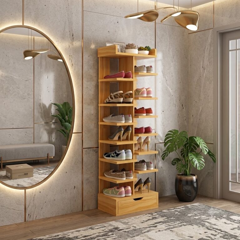 Wooden shoe organizer shelf buy online