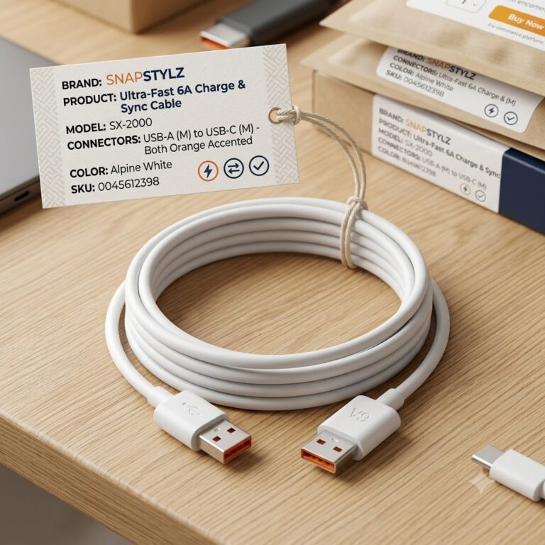 C type Data cable for fast charging