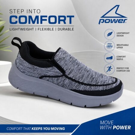 Power Casual Slip-On Shoes for Men | Comfortable Walking Shoes in Pakistan